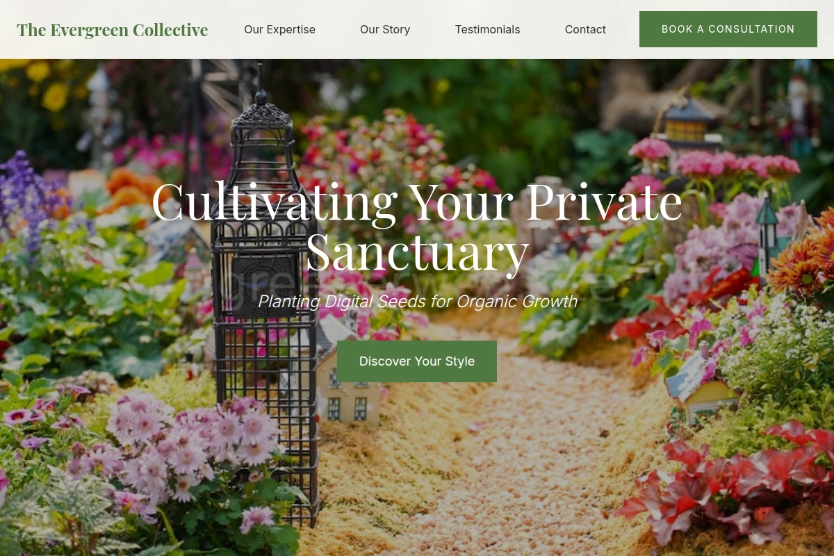 Evergreen Garden Design