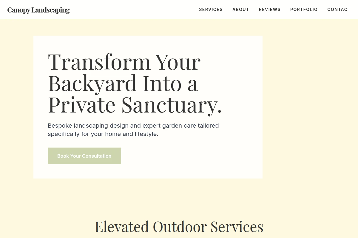 Canopy Landscaping
